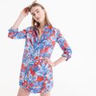 J.Crew Long-sleeve popover beach shirt in Ratti rio floral