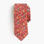 J.Crew Drake's&reg; silk-linen tie in floral print