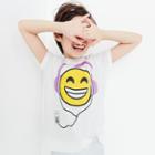 J.Crew Girls' headphone-wearing emoji T-shirt