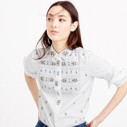 J.Crew Collection Thomas Mason® for J.Crew embellished shirt