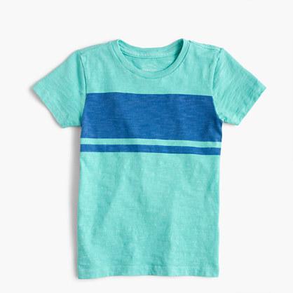 J.Crew Boys' garment-dyed striped T-shirt