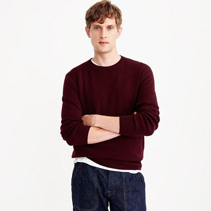 J.Crew Italian merino wool crewneck sweater in deep red
