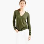 J.Crew Collection featherweight cashmere classic V-neck sweater