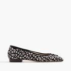 J.Crew Kiki leopard calf hair ballet flats