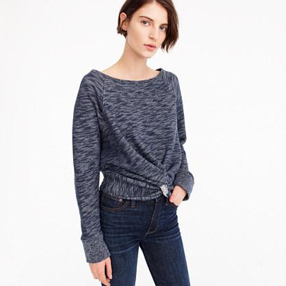 J.Crew Twist-front sweatshirt