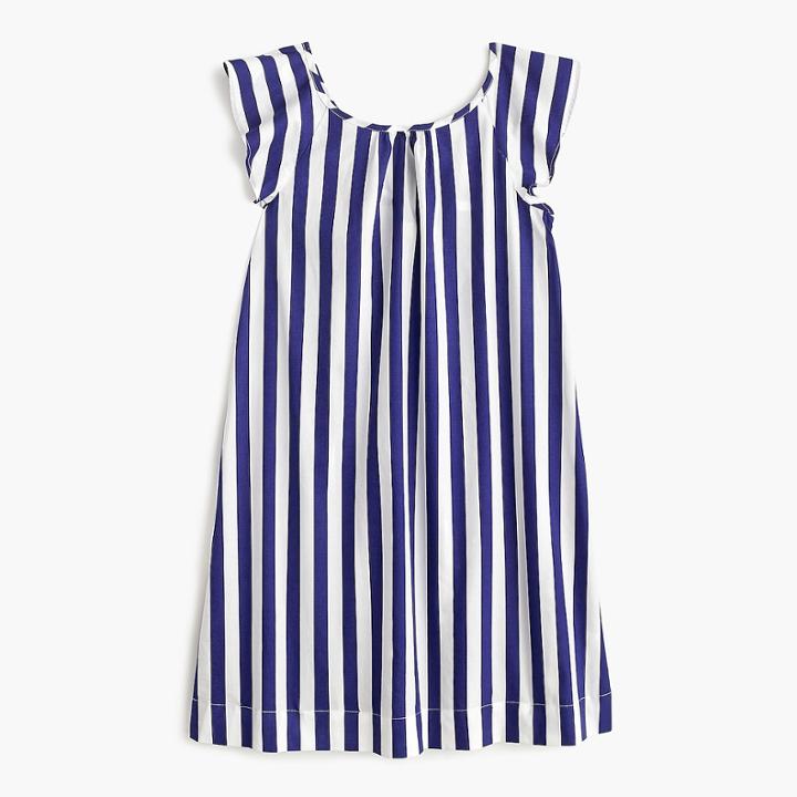 J.Crew Girls' flutter-sleeve dress in candy stripes