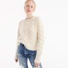 J.Crew Cable-knit sweater in Italian cashmere