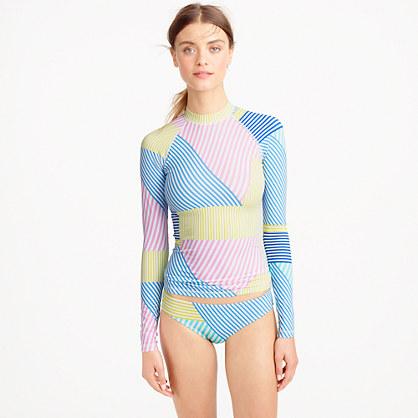 J.Crew Rash guard in mixed stripe