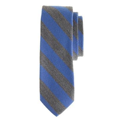 J.Crew English wool-silk tie in old-school stripe