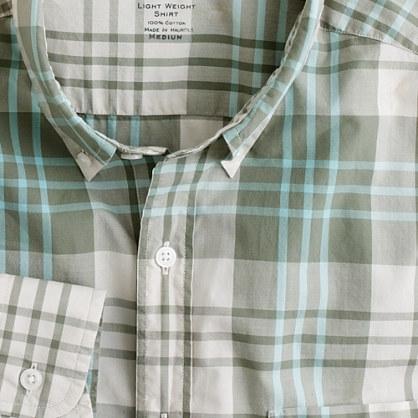J.Crew Secret Wash lightweight button-down shirt in tonal plaid