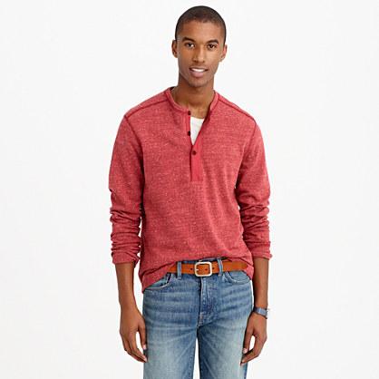 J.Crew Lightweight henley sweatshirt