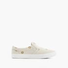 J.Crew Girls' slide sneakers with gold emojis