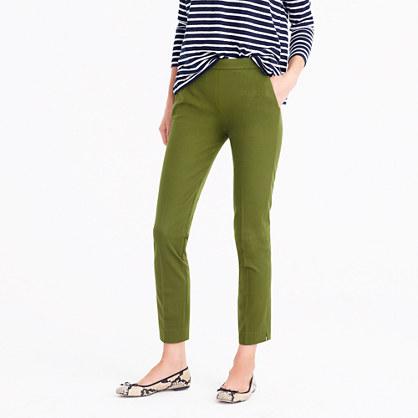 J.Crew Martie slim crop pant two-way stretch cotton