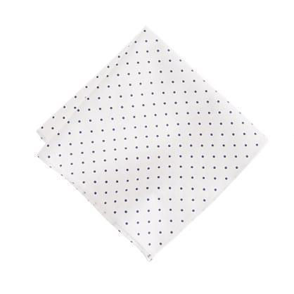 J.Crew Cotton pocket square in large dot
