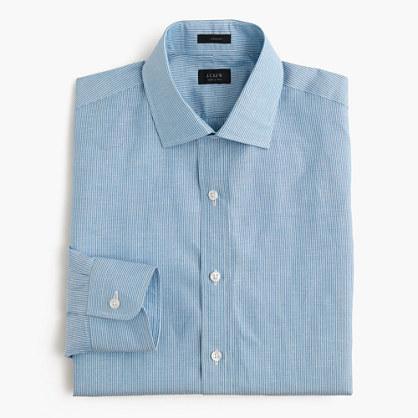 J.Crew Crosby Irish cotton-linen shirt in blue stripe