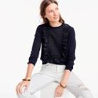 J.Crew Eyelet sweater in summerweight cotton