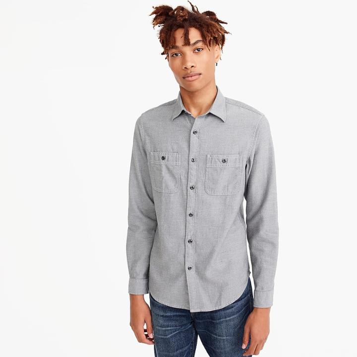 J.Crew Solid workshirt
