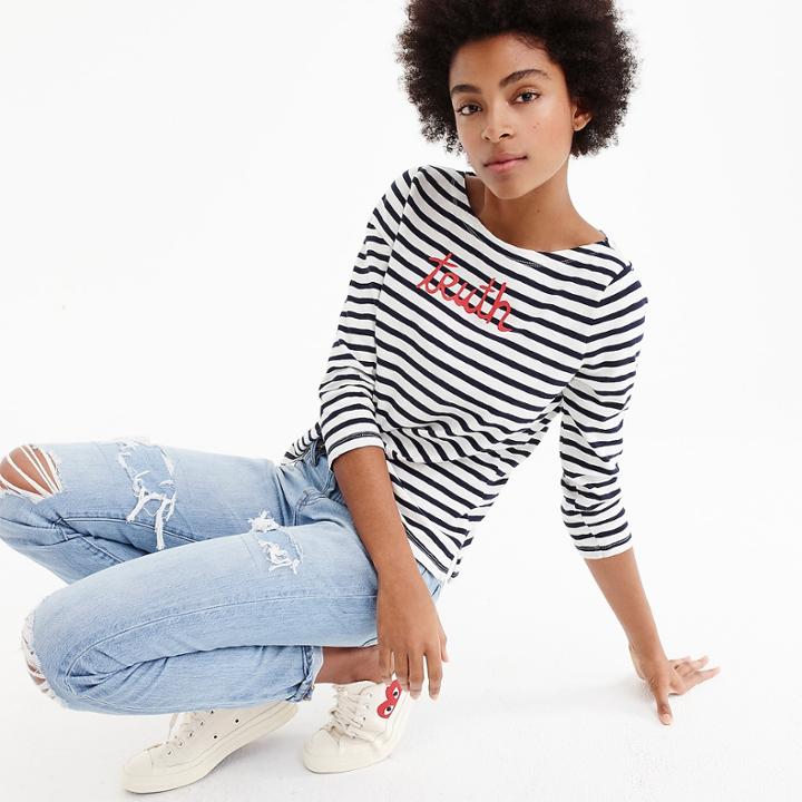 J.Crew prinkshop for J.Crew boatneck T-shirt