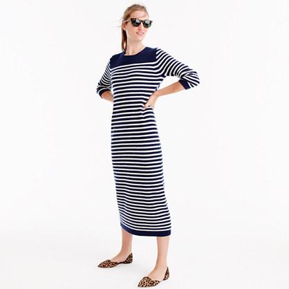 J.Crew J.Crew for NET-A-PORTER® striped midi dress