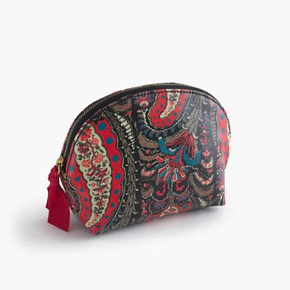 J.Crew Paisley coated canvas makeup pouch