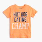 J.Crew Boys' glow-in-the-dark hot dog eating champ T-shirt