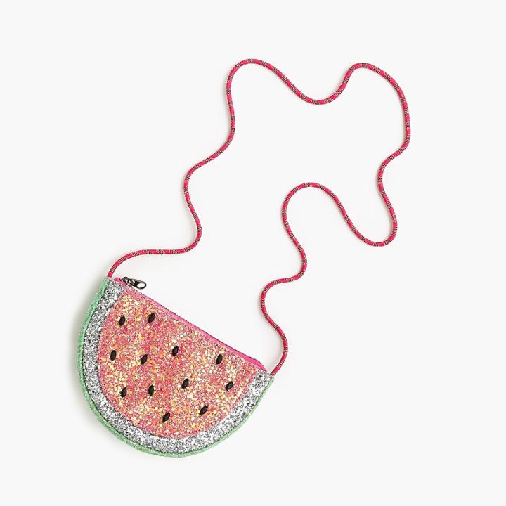 J.Crew Girls' glitter watermelon bag