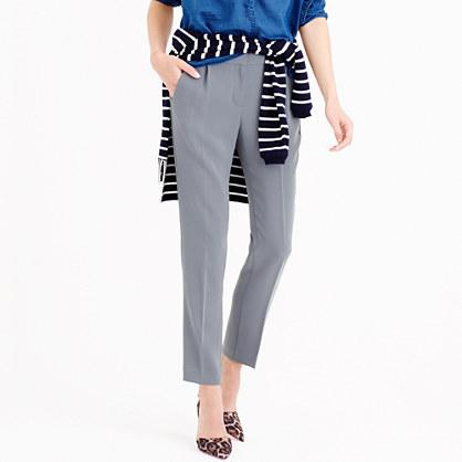 J.Crew Petite pleated crepe trouser