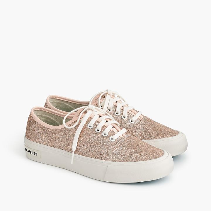 J.Crew SeaVees for J.Crew legend sneakers in glitter