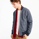 J.Crew Brushed cotton fleece bomber jacket