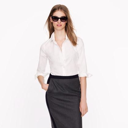 J.Crew Three-quarter sleeve stretch perfect shirt