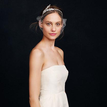 J.Crew Jennifer Behr crystal birdcage veil