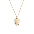 J.Crew 14k gold shield charm necklace with 16 chain