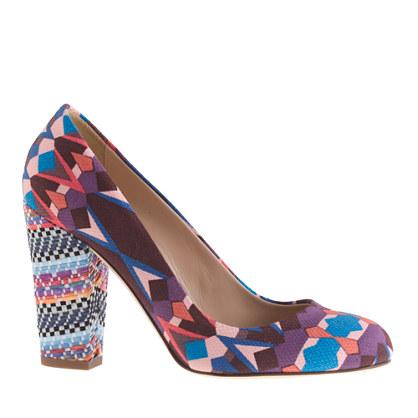 J.Crew Blakely mixed-print pumps