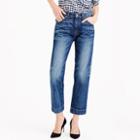 J.Crew Point Sur Japanese denim wide-leg cropped jean