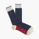 J.Crew Navy and red socks