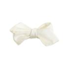 J.Crew Italian satin point bow tie in white