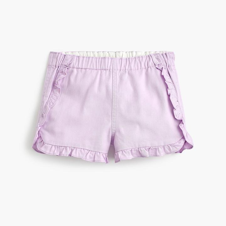J.Crew Girls' ruffle pull-on short