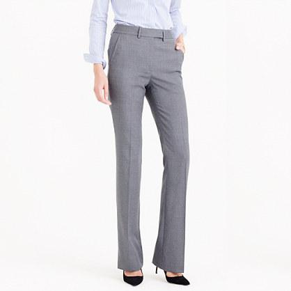 J.Crew Petite Preston trouser in Super 120s wool