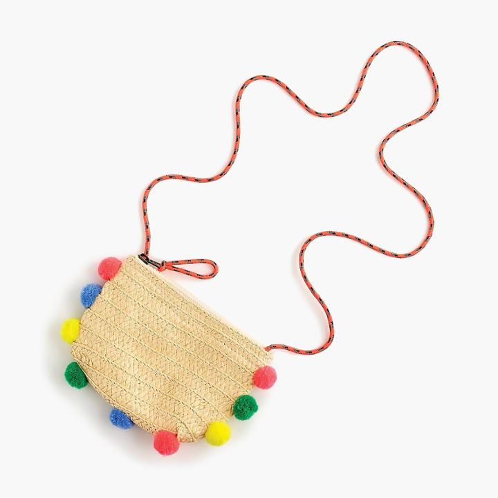J.Crew Girls' straw pouchette