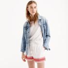 J.Crew Embroidered pull-on short