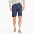 J.Crew 10.5 embroidered seahorse chambray short