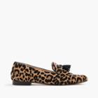 J.Crew Charlie tassel loafers in leopard calf hair