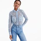 J.Crew Collection shirt in French lace