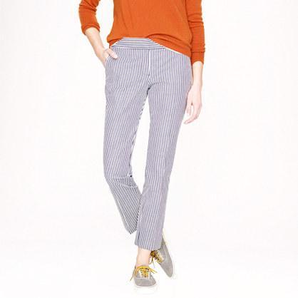 J.Crew Tall seersucker Campbell capri