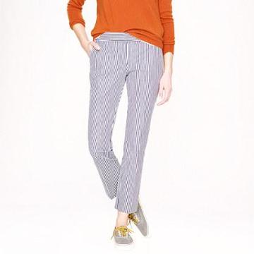 J.Crew Tall seersucker Campbell capri