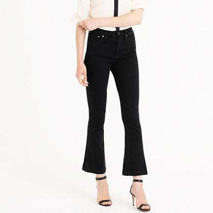 J.Crew Tall Billie demi-boot crop jean in black