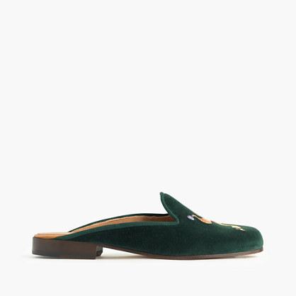 J.Crew Stubbs & Wootton® for J.Crew velvet mules