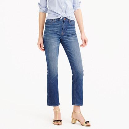 J.Crew Billie demi-boot crop jean in Parkgate wash