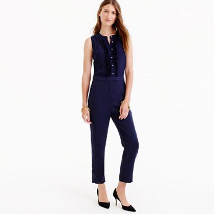 J.Crew Ruffle-front jumpsuit