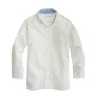 J.Crew Boys' Secret Wash shirt in white poplin